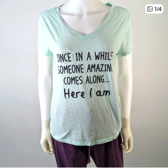 Joe Boxer Light Green Tee - Picture 1 of 4